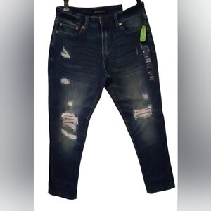 Aeropostale Athletic Skinny Ripped Denim Jeans Men's Size 27 W/28 L